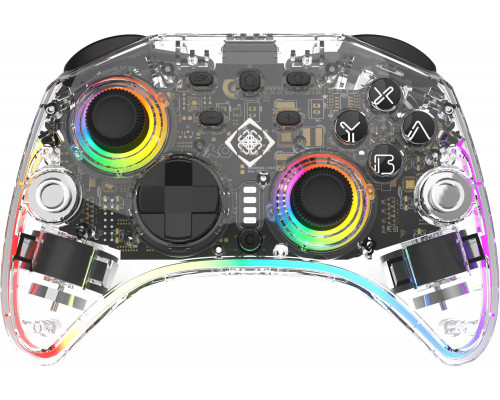 Deltaco Deltaco Controller 2 C Taste RGB Wireless transparent Switch