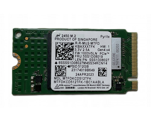 SSD Lenovo 512GB M.2 2242 NVMe PCIe Gen