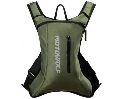 NorthFinder Kuprinė MotoWolf Light Green MB3LG, su integruota gertuve, 21 L