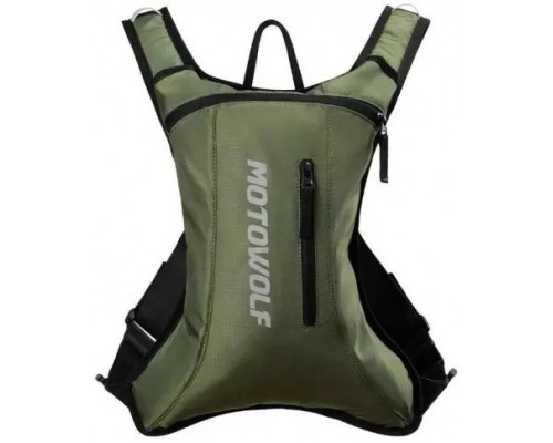 NorthFinder Kuprinė MotoWolf Hydration Army Green MB7AG, su vandens talpa
