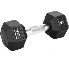HMS ‎‎Hantel Hex Pro rubberized 1 x 9 kg