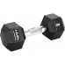 HMS ‎‎Hantel Hex Pro rubberized 1 x 9 kg