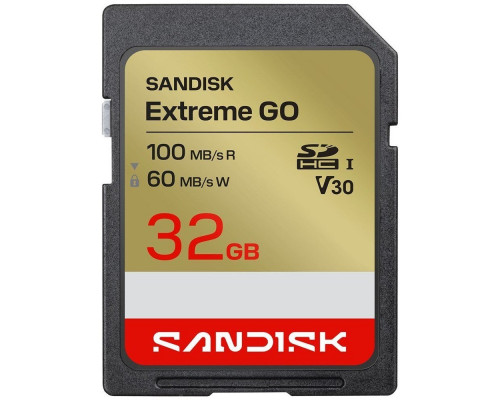 SD  SanDisk Extreme GO SDHC 32 GB UHS-I/U3 V30 (SDSDXGN-032G-GNCIN)