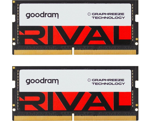 GoodRam Rival, SODIMM, DDR5, 64 GB, 5600 MHz, CL40 (GGEES5-56L40/64GDC)