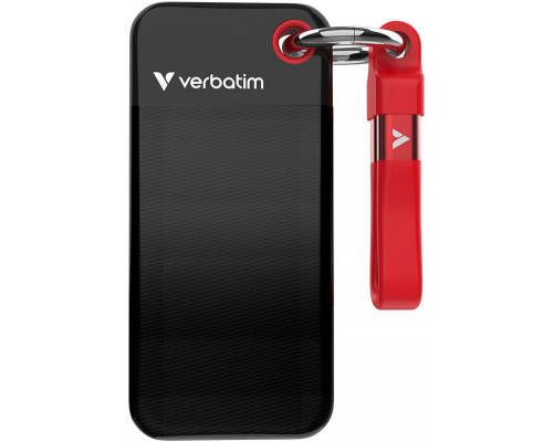 SSD Verbatim Pocket 128GB Black-red (32434)
