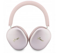 Guess  Metallic Script Logo ENC  Headphone Pink (3666339630164)