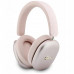 Guess  Metallic Script Logo ENC  Headphone Pink (3666339630164)