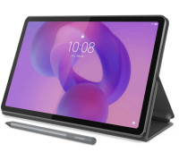 Lenovo Idea Tab (w/o power adapter) | | Luna Grey | 11 -inch | 2560 x 1600 pixels | IPS | MediaTek | 8 GB | Dimensity 6300 | Soldered LPDDR4X | 256 GB | Wi-Fi | Front camera | 5 MP | Rear camera | 8 MP | Bluetooth | 5.2 | Android | 15 or Later | Wa (ZA