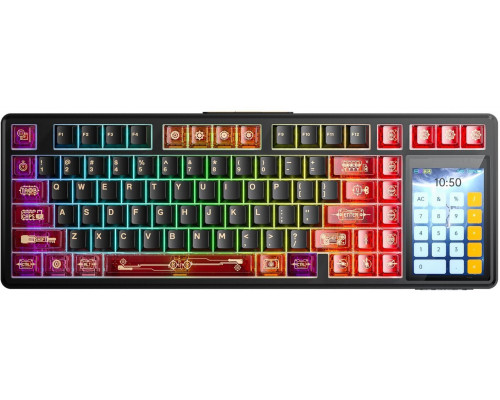 Aula L99 (Czarna/Czerwona) - Caramel Latte Switches (AULA-L99-BR-CL)