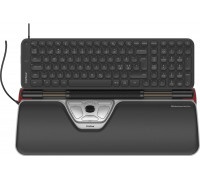 Contour Design RollerMouse Red Plus & Balance Mid-Size Keyboard Combo, Wired, PN Layout, Wired, USB, Scissor key switch, QWERTY, Black, Mouse included (CDRED2021BALPN2160)