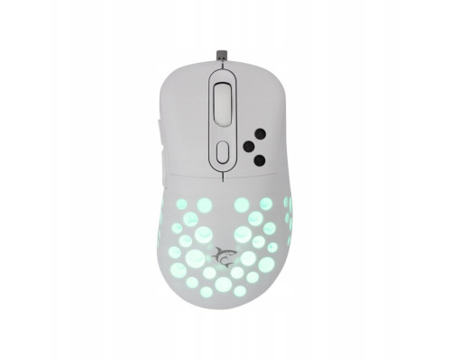White Shark Myszka gamingowa Azrael biała RGB 12800 dpi (AZRAEL-W)