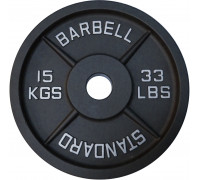 Kubisport Plate ciężar load olympic cast iron solidne 15 kg 50mm (Kub_05-CWSPE15)