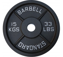 Kubisport Plate ciężar load olympic cast iron solidne 15 kg 50mm (Kub_05-CWSPE15)