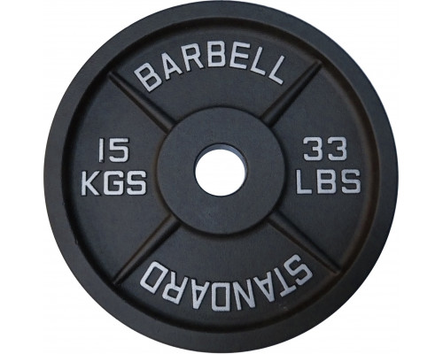 Kubisport Plate ciężar load olympic cast iron solidne 15 kg 50mm (Kub_05-CWSPE15)