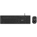 CMStorm C-TECH Klawiatura KBM-108, przewodowy zestaw combo z myszą, multimedialna, USB, CZ/SK (KBM-108-BL)