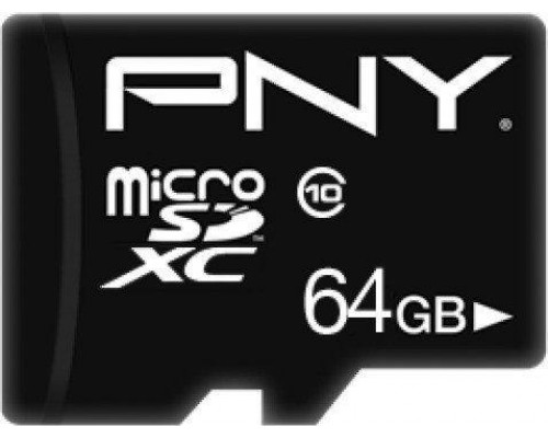 SD  PNY Performance Plus MicroSDXC 64 GB Class 10  (P-SDU64G10PPL-GE)