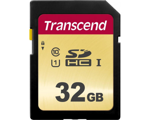 SD  Transcend 500S SDHC 32 GB Class 10 UHS-I/U1 V30 (TS32GSDC500S)