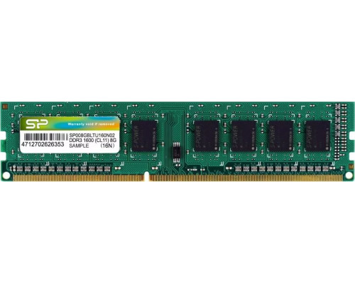 Silicon Power DDR3, 8 GB, 1600MHz, CL11 (SP008GBLTU160N02)