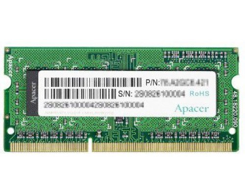 Apacer SODIMM, DDR3, 8 GB, 1600 MHz, CL11 (DS.08G2K.KAM)