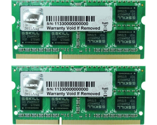 G.Skill SODIMM, DDR3L, 8 GB, 1600 MHz, CL11 (F3-1600C11D-8GSL)