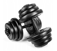 Bestif ‎‎‎Dumbbells BH020 bituminous 2 x 10 kg