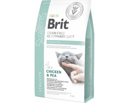 Brit Grain-free Veterinary Diet Struvit - sucha karma dla kotów z chorobami dolnych dróg moczowych 400 g