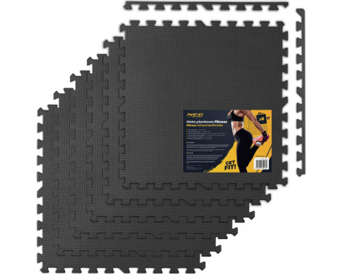 Neo-Sport Aizsargsegums 60 cm x 60 cm x 1 cm melns