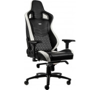 Noblechairs EPIC z prawdziwej skóry - black/white/red (GAGC-034)