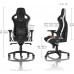 Noblechairs EPIC z prawdziwej skóry - black/white/red (GAGC-034)