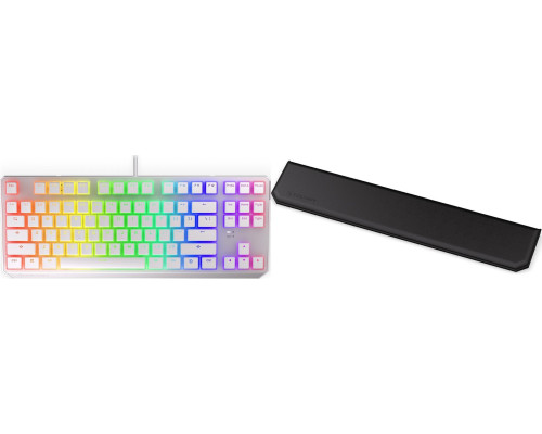 Endorfy Endorfy Thock TKL Pudding Onyx White Kailh Red (EY5A009) + Podkładka pod nadgarstki Thock TKL Palm Rest