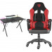 Gaming galds Genesis Holm 300 RGB Black 120 cmx60 cm + Nitro 330 Black-czerwony (NFG-0752)