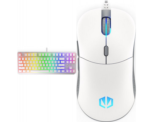 Endorfy Thock TKL Pudding Onyx White Kailh Red (EY5A009) + Mysz GEM Onyx White