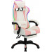 vidaXL z LED RGB White-Pink with footrest