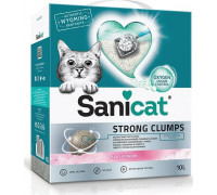 Sanicat Strong Clumps, litter, cat, bentonite, baby powder, 10l, caking