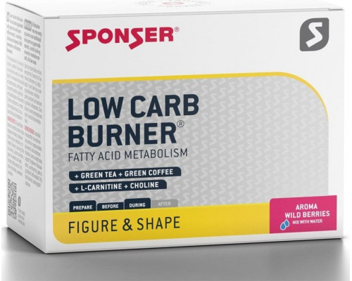 Sponser LOW CARB BURNER meža augļi (20 maisiņi x 6g) (NEW)