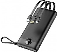 Techonic Bateria zewnętrzna (POWER BANK) VEGER C10 - 10 000mAh (Micro + Typ C + Lightning 8-pin) black