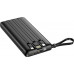 Techonic Bateria zewnętrzna (POWER BANK) VEGER C10 - 10 000mAh (Micro + Typ C + Lightning 8-pin) black