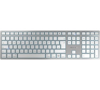 Cherry CHERRY KW 9100 SLIM FOR MAC klawiatura USB + Bluetooth QWERTZ Niemiecki Srebrny