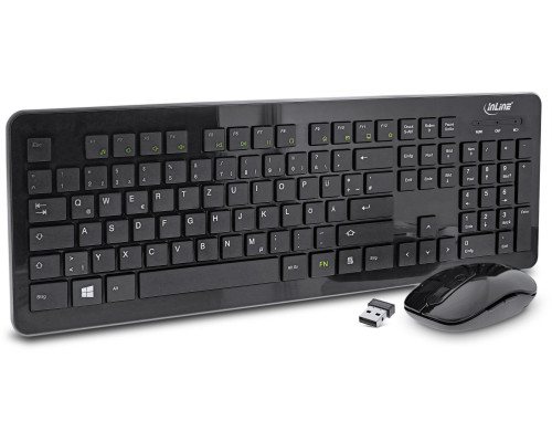 InLine ® Keyboard & Mouse Set USB 2.4G wireless układ max. 1600dpi black