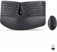 Perixx PERIDUO-606B DE keyboard and mouse value kit 2.4 GHz wireless black