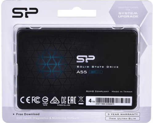 SSD  SSD Silicon Power SSD Silicon Power A55 4TB 2.5" SATA3 (500/450 Mb/s) 3D NAND, 7mm