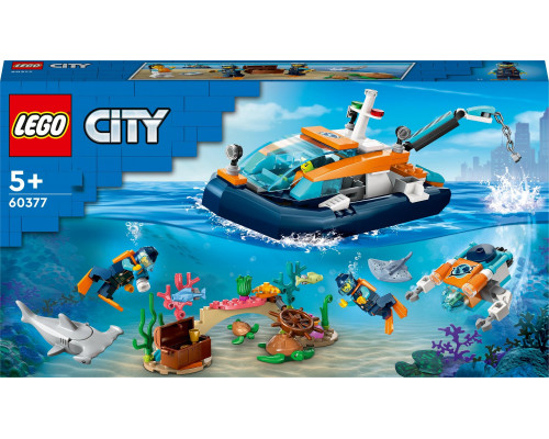 LEGO City Łódź do nurkowania badacza (60377)