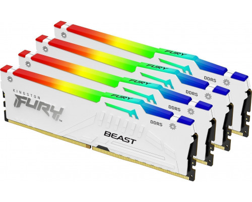 Kingston Fury Beast RGB, DDR5, 64 GB, 6000MHz, CL40 (KF560C40BWAK4-64)