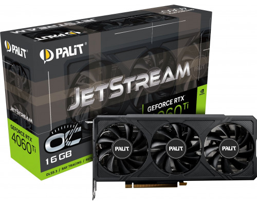 *RTX4060Ti Palit GeForce RTX 4060 Ti JetStream OC 16GB GDDR6 (NE6406TU19T1-1061J)