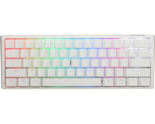 Ducky Ducky One 3 Classic Pure White Mini Gaming Tastatur, RGB LED - MX-Speed-Silver