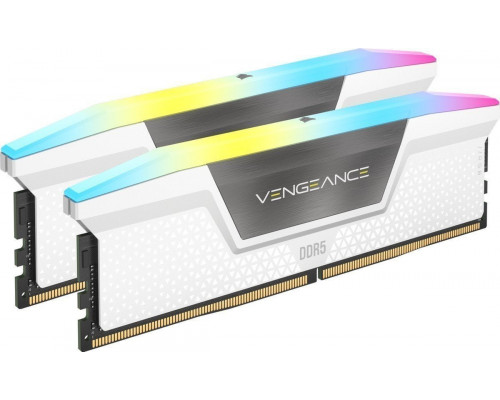 Corsair Vengeance RGB, DDR5, 64 GB, 5600MHz, CL36 (CMH64GX5M2B5600C36W)