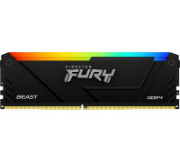 Kingston Fury Beast RGB, DDR4, 8 GB, 3200MHz, CL16 (KF432C16BB2A/8)