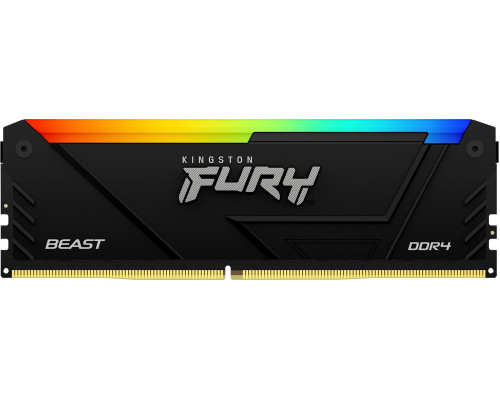 Kingston Fury Beast RGB, DDR4, 8 GB, 3200MHz, CL16 (KF432C16BB2A/8)