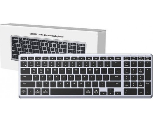 Ugreen Bezprzewodowa Membranowa UGREEN KU005 2.4G+BT (Srebrno-czarna)