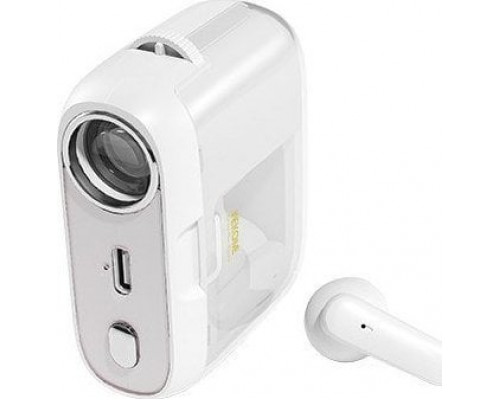 Wekome wireless S28 Pop Digital Series - Bluetooth V5.3 TWS z etui ładujšcym z funkcjš projektora White